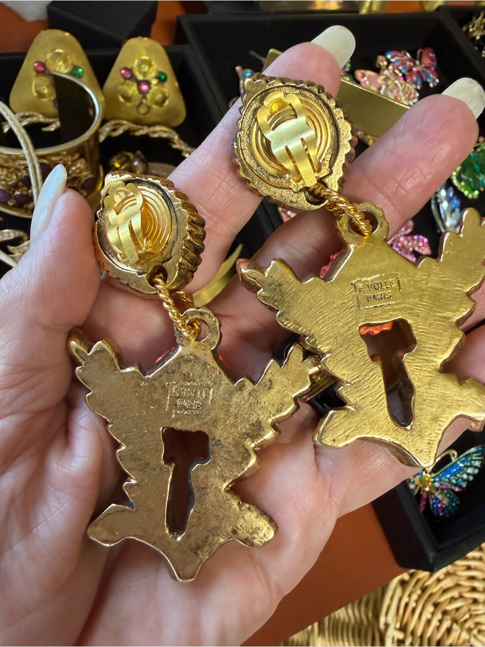 Frederic VOLLE Paris Vintage Earrings - Picture 7 of 10